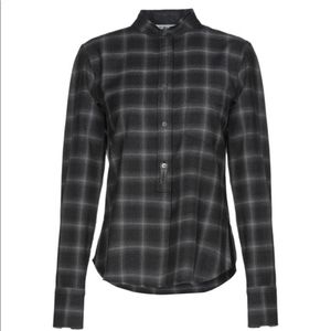 Helmut Lang cashmere wool flannel shirt
